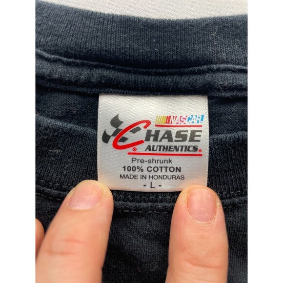 Danica Patrick Shirt Mens Large Black Chase NASCAR JR Motorsports Go Daddy - Picture 4 of 7